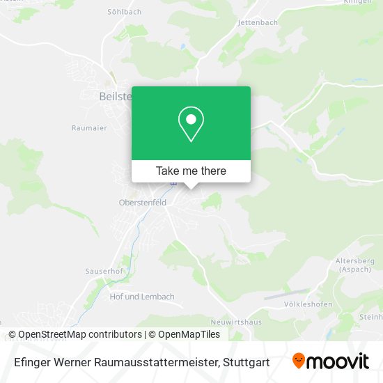 Efinger Werner Raumausstattermeister map