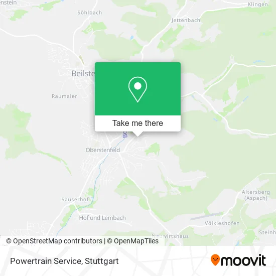 Карта Powertrain Service
