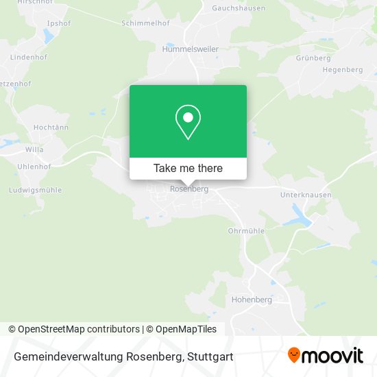 Gemeindeverwaltung Rosenberg map