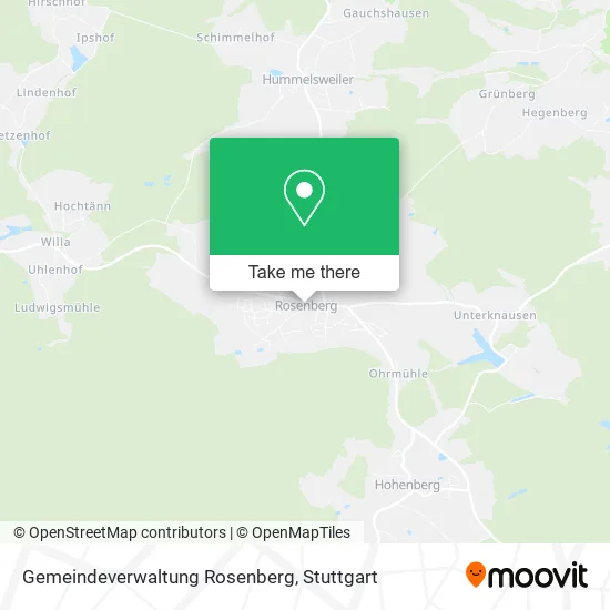 Карта Gemeindeverwaltung Rosenberg