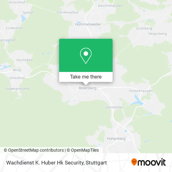 Карта Wachdienst K. Huber Hk Security