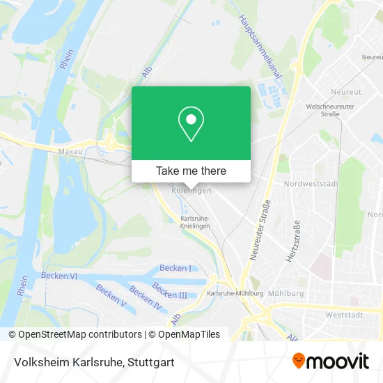 Карта Volksheim Karlsruhe