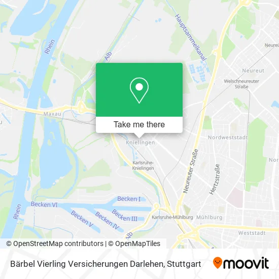 Карта Bärbel Vierling Versicherungen Darlehen