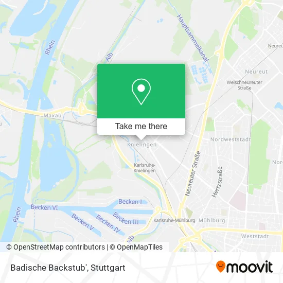 Карта Badische Backstub'