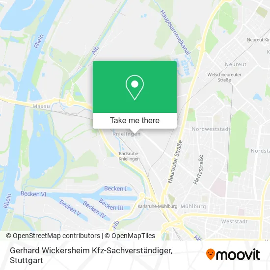 Карта Gerhard Wickersheim Kfz-Sachverständiger