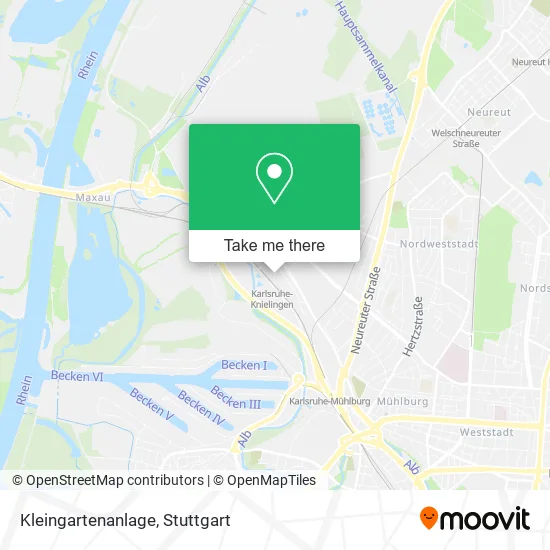 Карта Kleingartenanlage