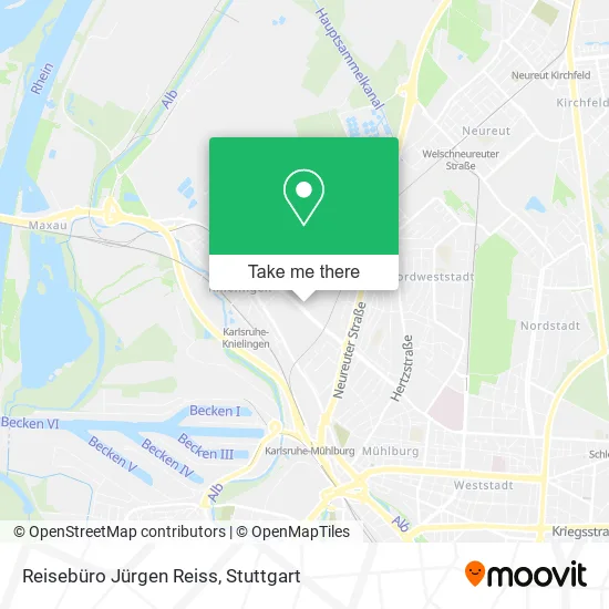 Карта Reisebüro Jürgen Reiss