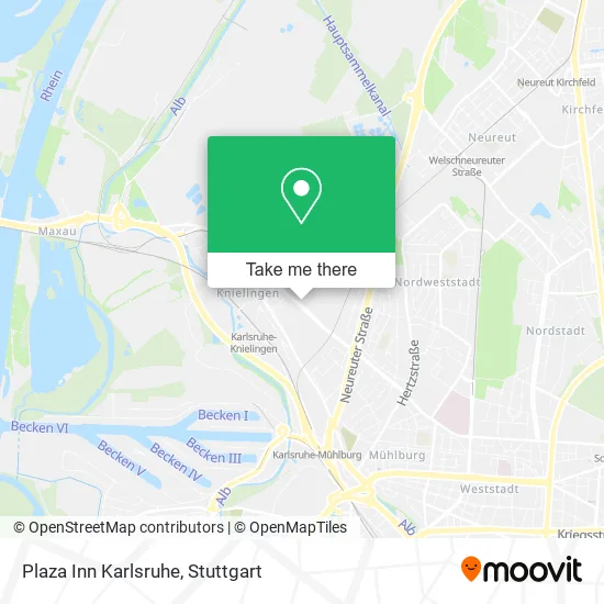 Карта Plaza Inn Karlsruhe