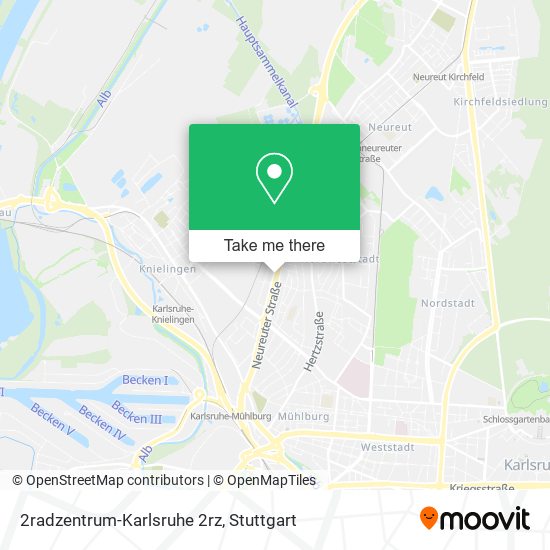 2radzentrum-Karlsruhe 2rz map