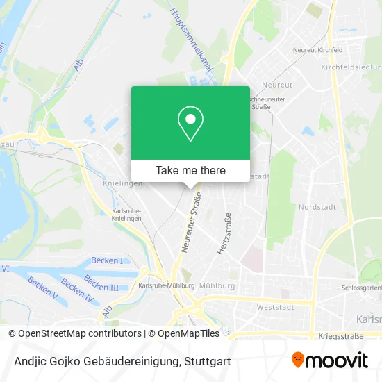 Карта Andjic Gojko Gebäudereinigung