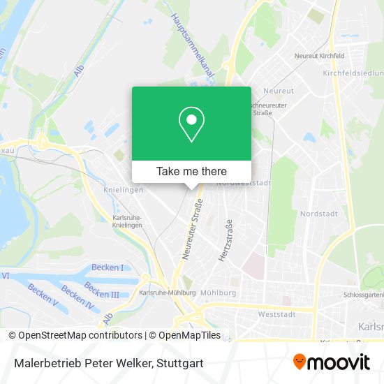 Malerbetrieb Peter Welker map