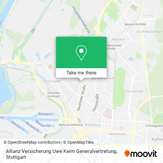 Карта Allianz Versicherung Uwe Keim Generalvertretung
