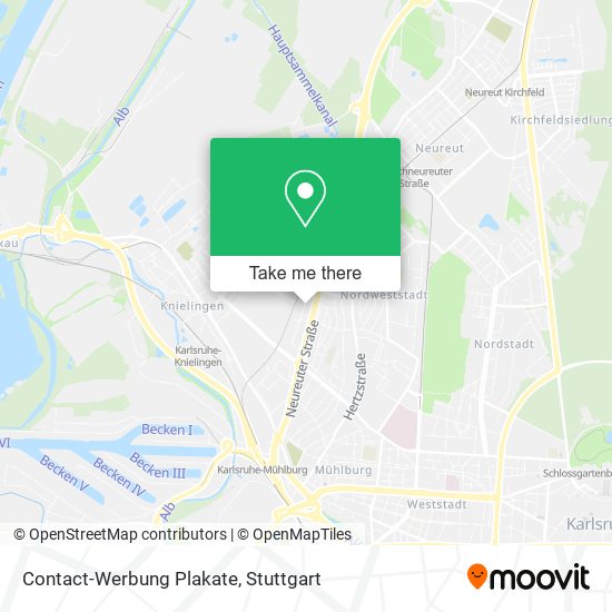 Contact-Werbung Plakate map