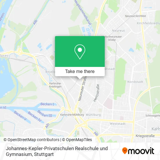 Карта Johannes-Kepler-Privatschulen Realschule und Gymnasium