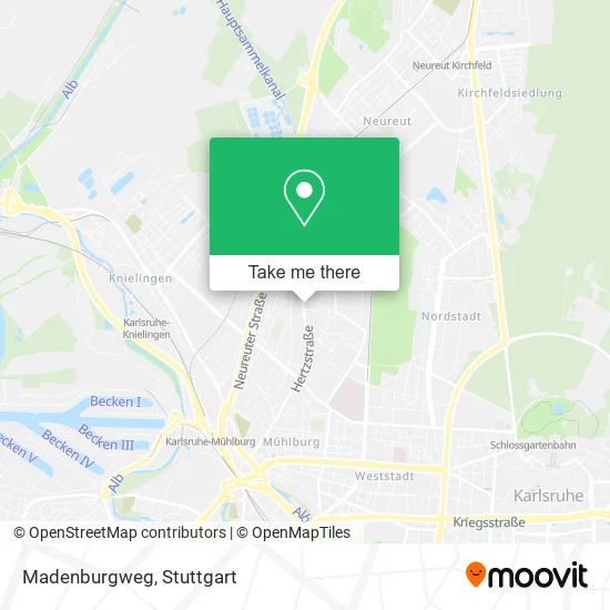 Карта Madenburgweg