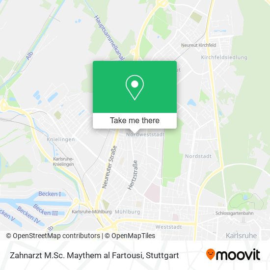 Карта Zahnarzt M.Sc. Maythem al Fartousi