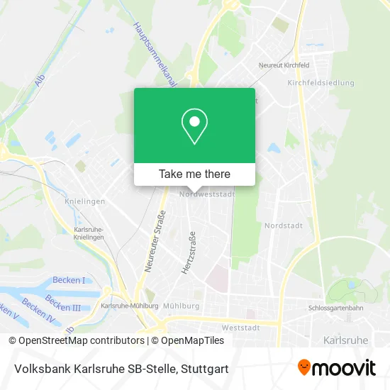 Карта Volksbank Karlsruhe SB-Stelle
