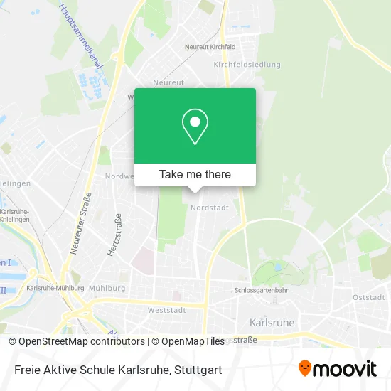 Карта Freie Aktive Schule Karlsruhe