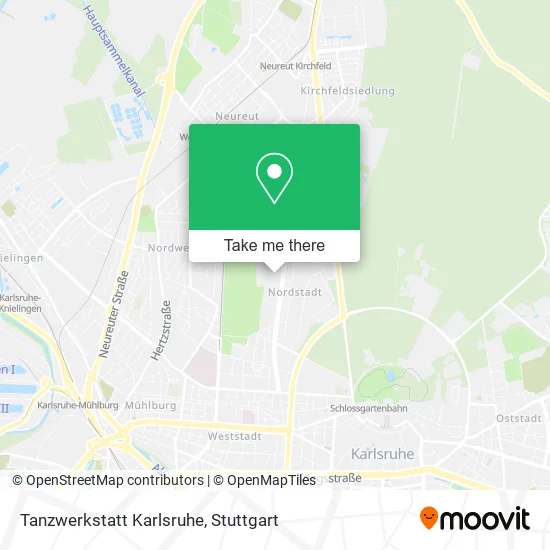 Карта Tanzwerkstatt Karlsruhe