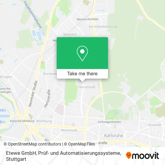 Карта Etewe GmbH, Prüf- und Automatisierungssysteme