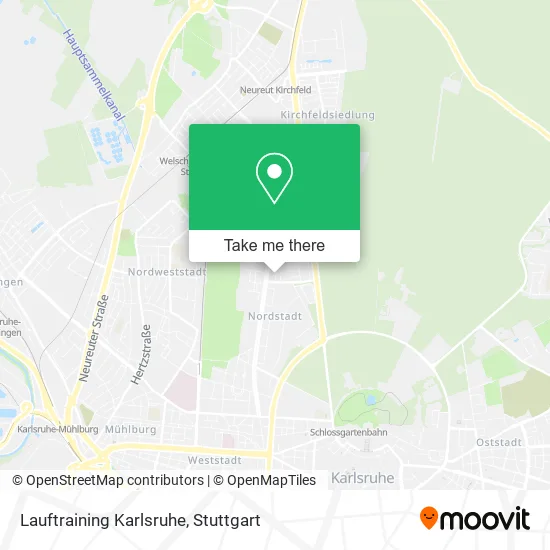 Карта Lauftraining Karlsruhe