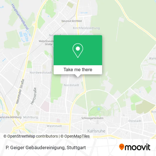 Карта P. Geiger Gebäudereinigung