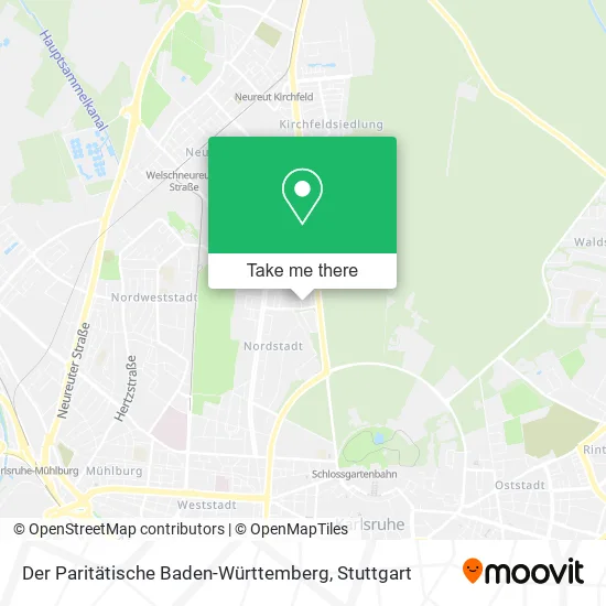 Карта Der Paritätische Baden-Württemberg