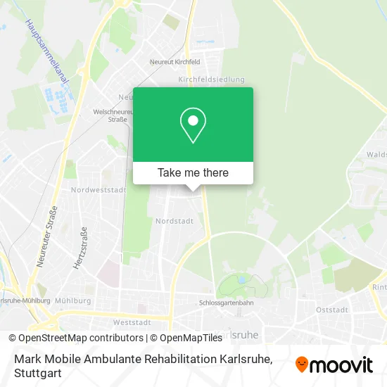 Карта Mark Mobile Ambulante Rehabilitation Karlsruhe