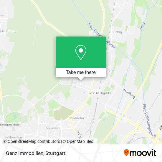 Карта Genz Immobilien