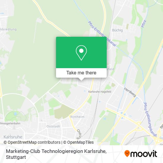 Карта Marketing-Club Technologieregion Karlsruhe