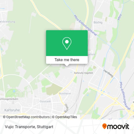 Карта Vujic Transporte