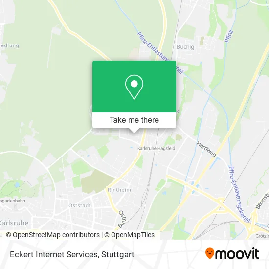 Карта Eckert Internet Services