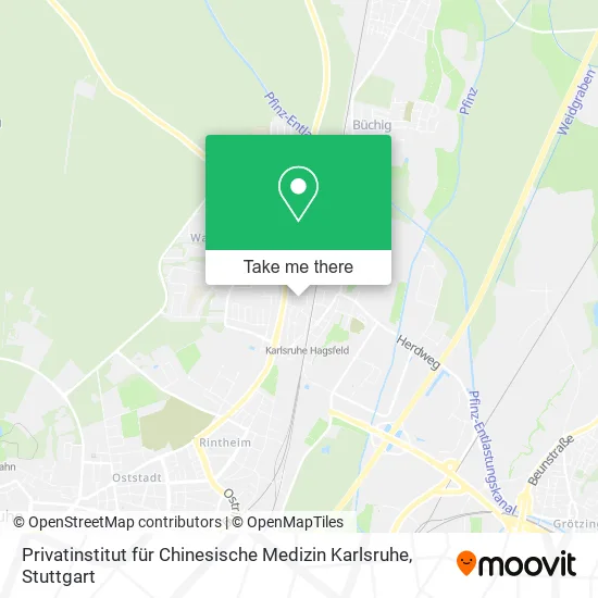 Карта Privatinstitut für Chinesische Medizin Karlsruhe