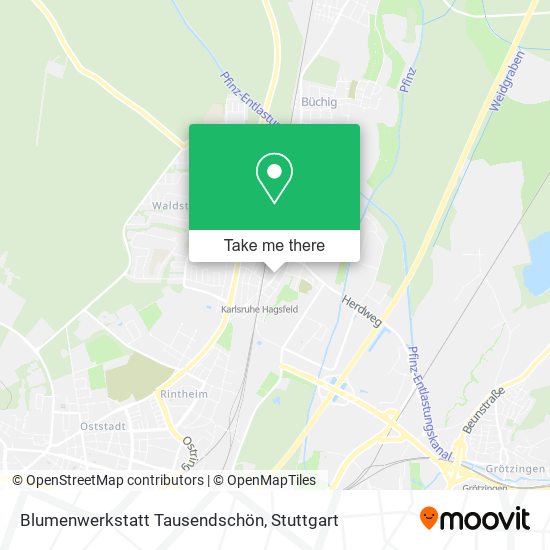 Blumenwerkstatt Tausendschön map