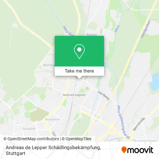 Карта Andreas de Lepper Schädlingsbekämpfung