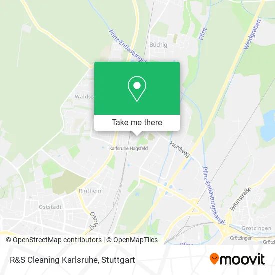 Карта R&S Cleaning Karlsruhe