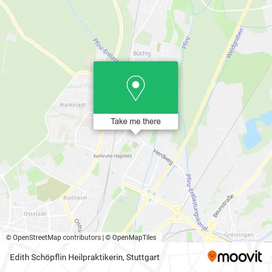 Карта Edith Schöpflin Heilpraktikerin