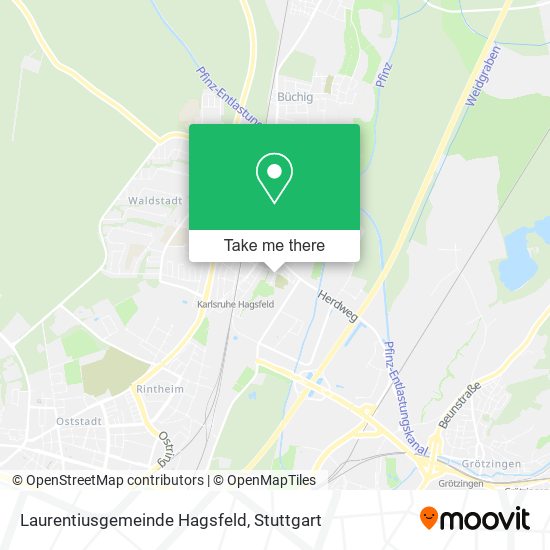 Laurentiusgemeinde Hagsfeld map