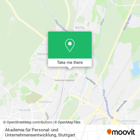 Карта Akademie für Personal- und Unternehmensentwicklung