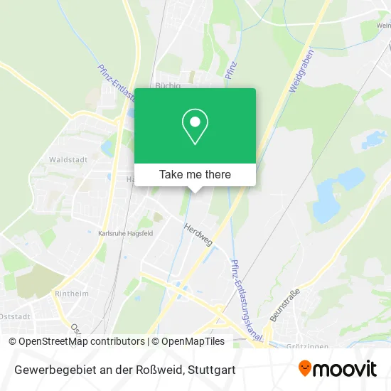 Карта Gewerbegebiet an der Roßweid