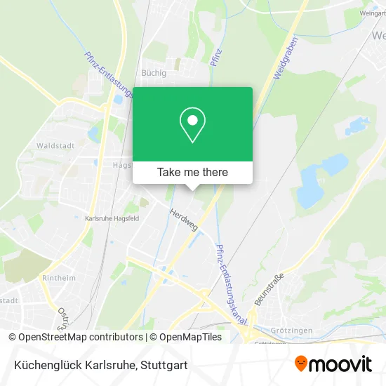 Карта Küchenglück Karlsruhe