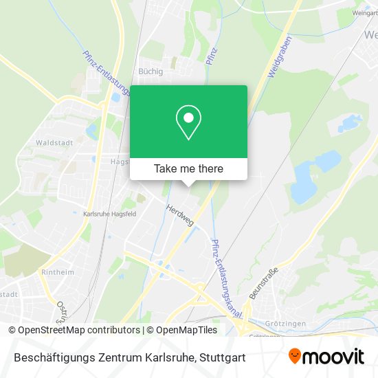 Beschäftigungs Zentrum Karlsruhe map