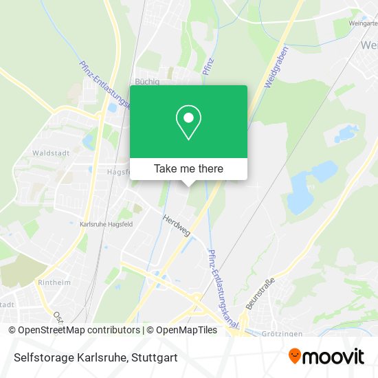 Карта Selfstorage Karlsruhe