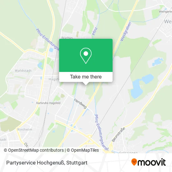 Карта Partyservice Hochgenuß