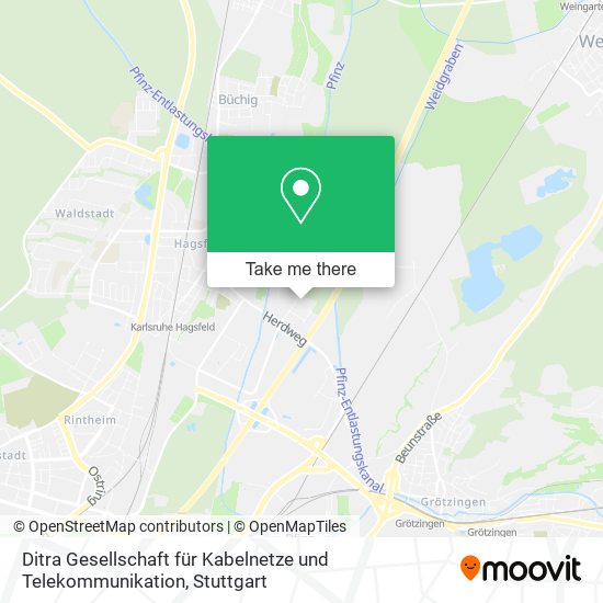 Ditra Gesellschaft für Kabelnetze und Telekommunikation map