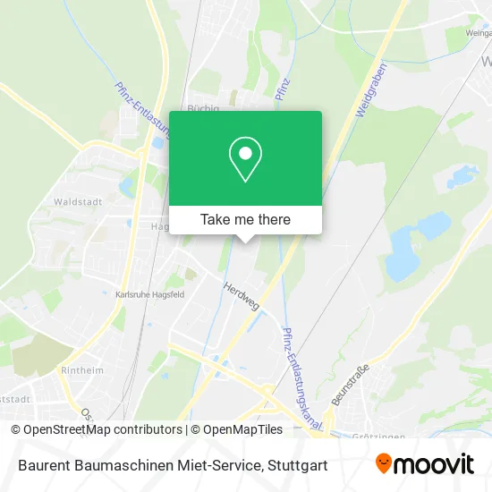 Карта Baurent Baumaschinen Miet-Service
