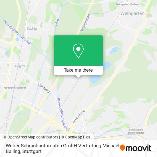 Карта Weber Schraubautomaten GmbH Vertretung Michael Balling
