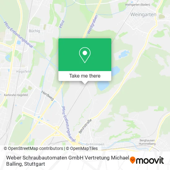 Карта Weber Schraubautomaten GmbH Vertretung Michael Balling