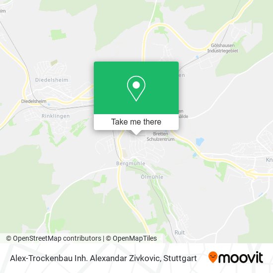 Карта Alex-Trockenbau Inh. Alexandar Zivkovic