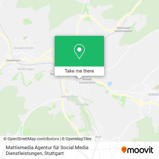 Mattismedia Agentur für Social Media Dienstleistungen map